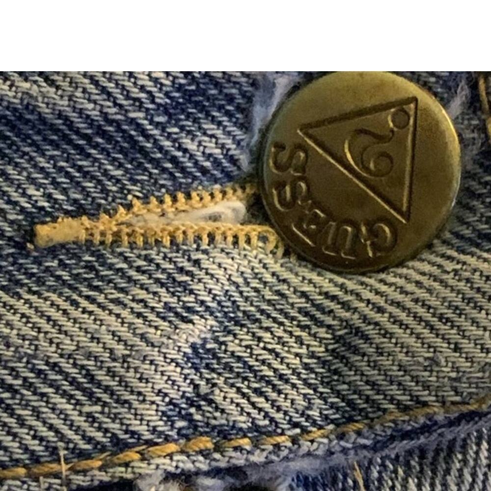 Guess 80s jeans side zip super high rise upcycled jeans - Picture 5 of 16